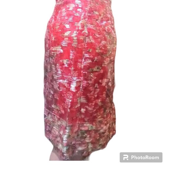 Wolven mesh overlay pleated knee length skirt - Picture 3 of 13